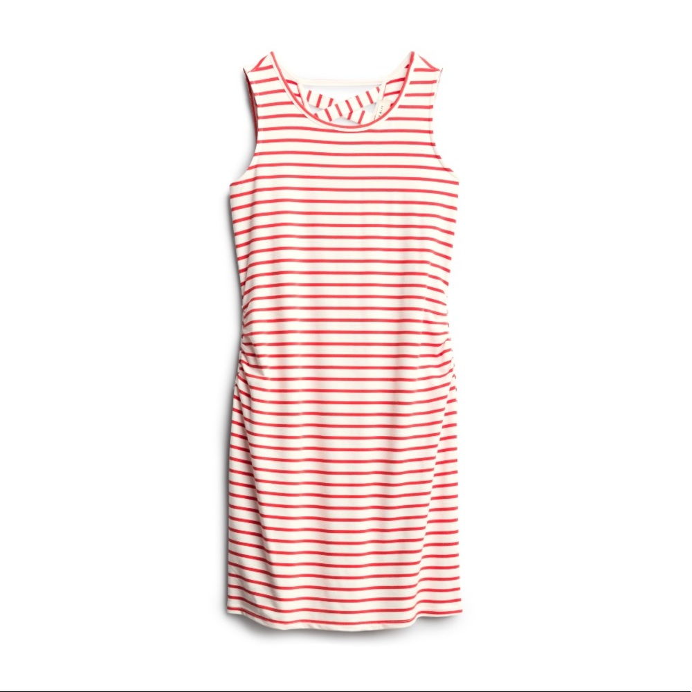 Angelus maternity back detail knit tank dress